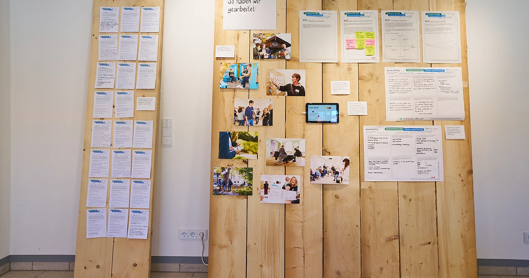 Ideenwand Transformationslabor