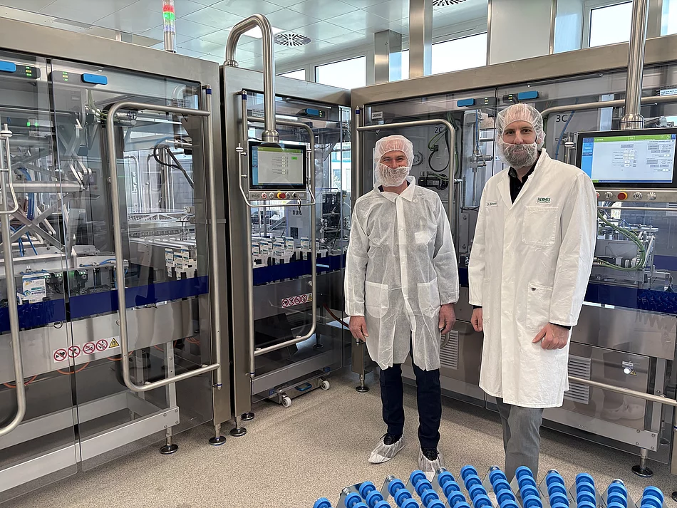 Unternehmensbesuch des Ersten Bürgermeisters bei Hermes Pharma