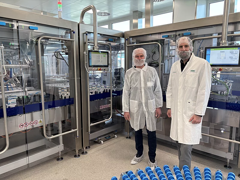 Unternehmensbesuch des Ersten Bürgermeisters bei Hermes Pharma