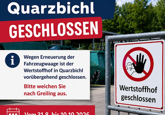 Symbolbild: Wertstoffhof geschlossen