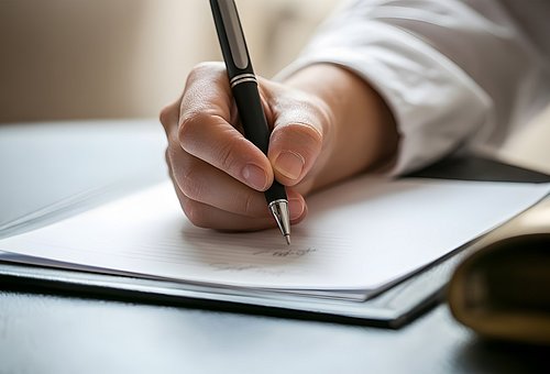 Symbolbild Unterschrift