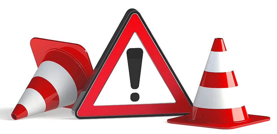 Symbolbild mit Warndreieck