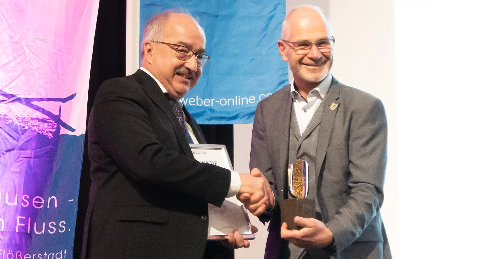 Geschäftsführer Karl Ernst Bujnowski und Bürgermeister Heilinglechner