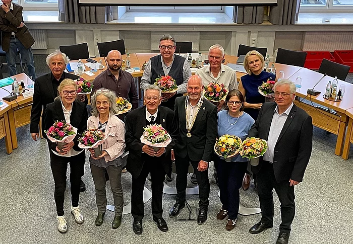 Ehrung und Verabschiedung der Stadtratsmitglieder