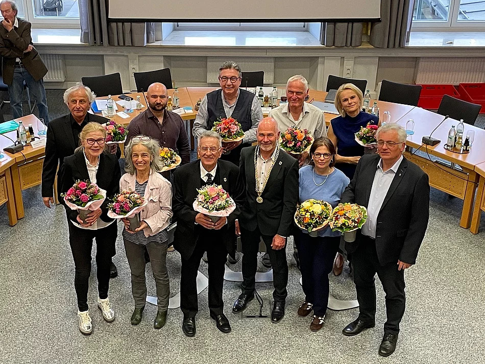 Ehrung und Verabschiedung der Stadtratsmitglieder