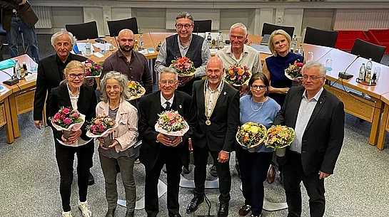 Ehrung und Verabschiedung der Stadtratsmitglieder