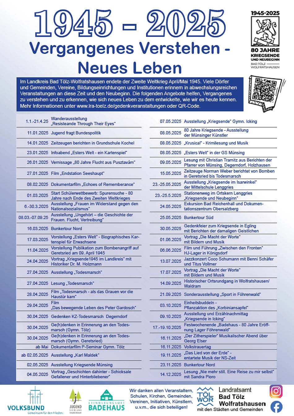 Plakat 80 Jahre Kriegsende Plakat 80 Jahre Kriegsende