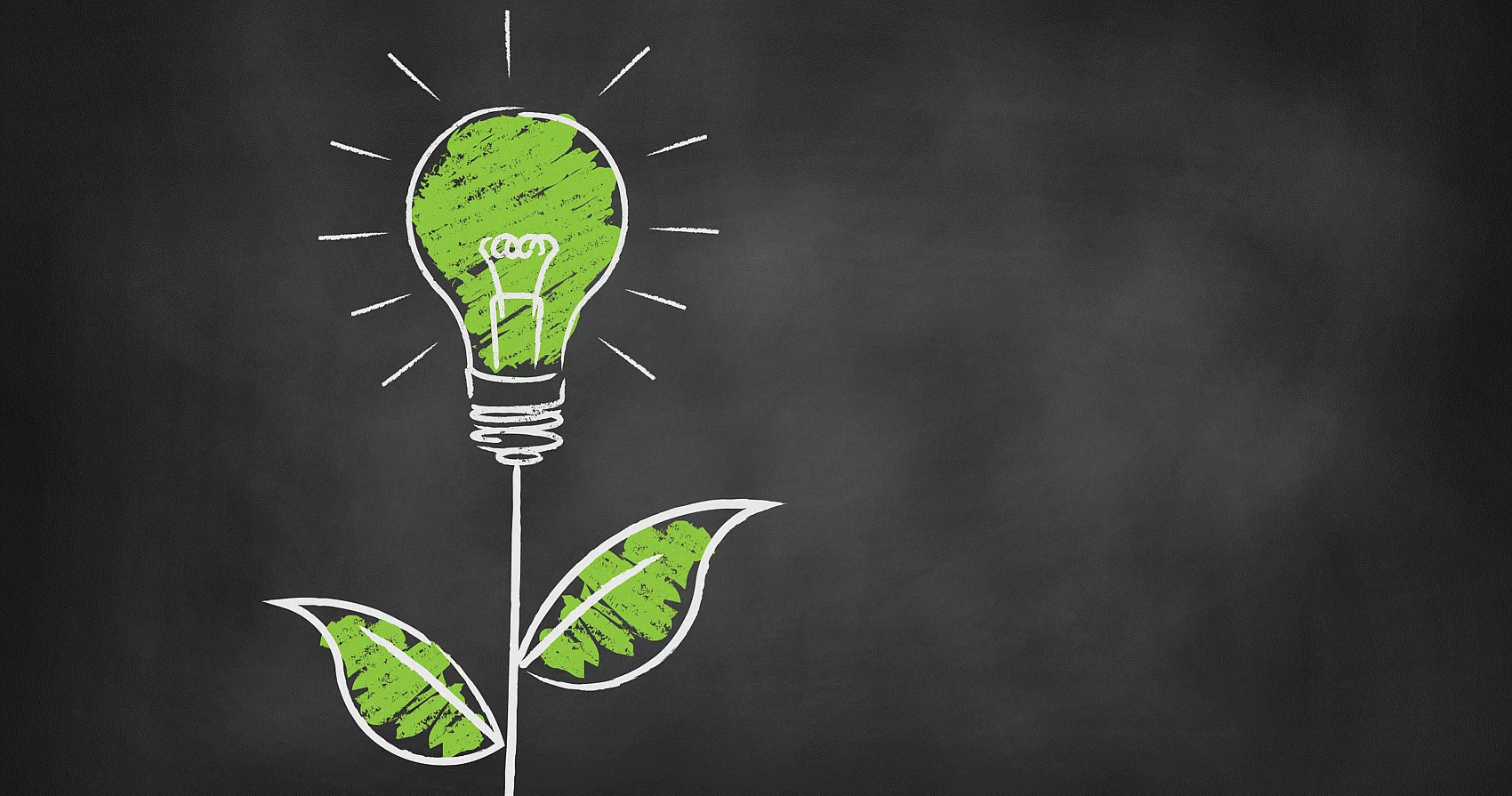 Symbolbild grüne Glühbirne