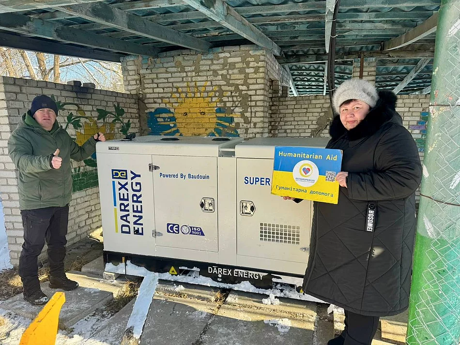 Generator für die Stromversorgung der Kindertageseinrichtung