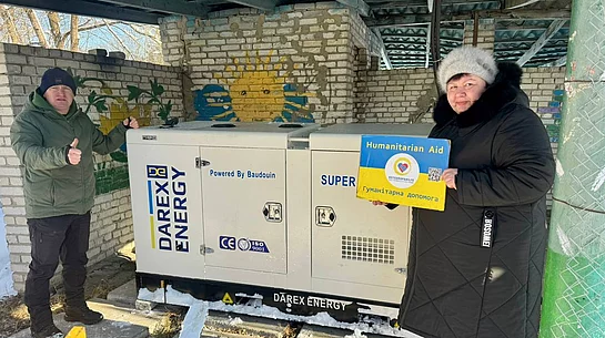 Generator für die Stromversorgung der Kindertageseinrichtung