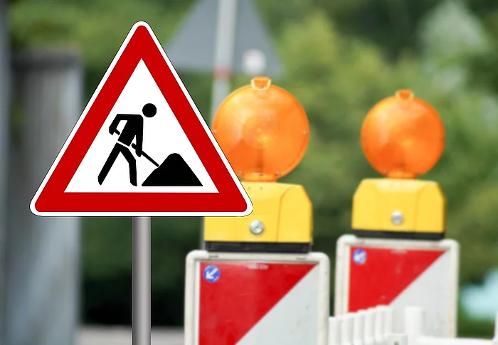 Symbolbilld Straßensperrung