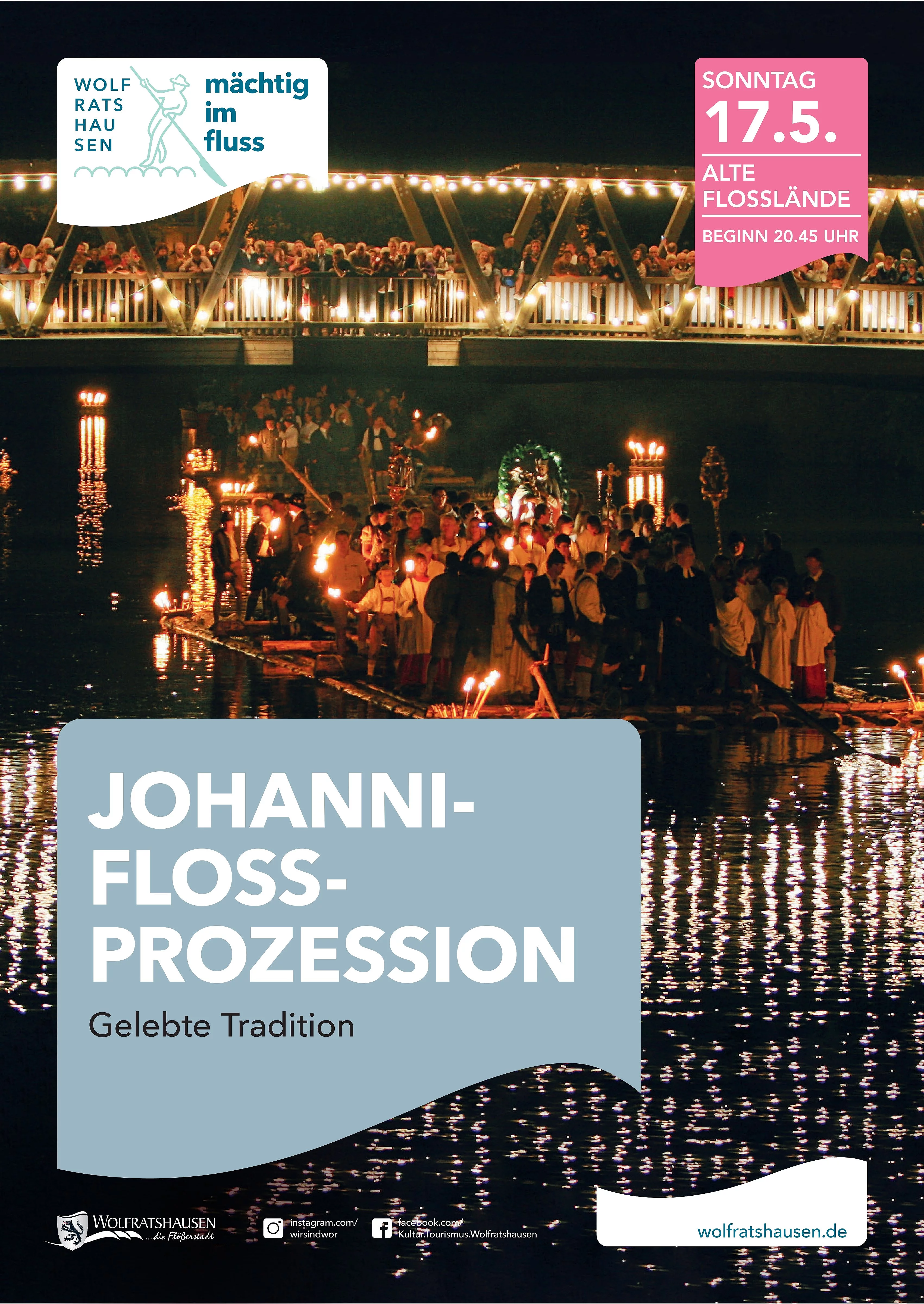 Plakat zur Johanni-Floßprozession 2026
