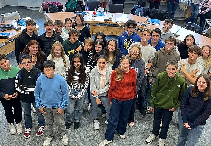 Schülergruppe aus Barbezieux