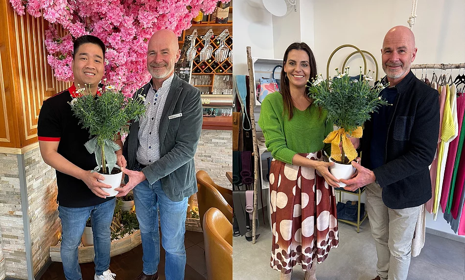 Unternehmensbesuch bei Hoa Ngyen und Daniela Hurdubeti