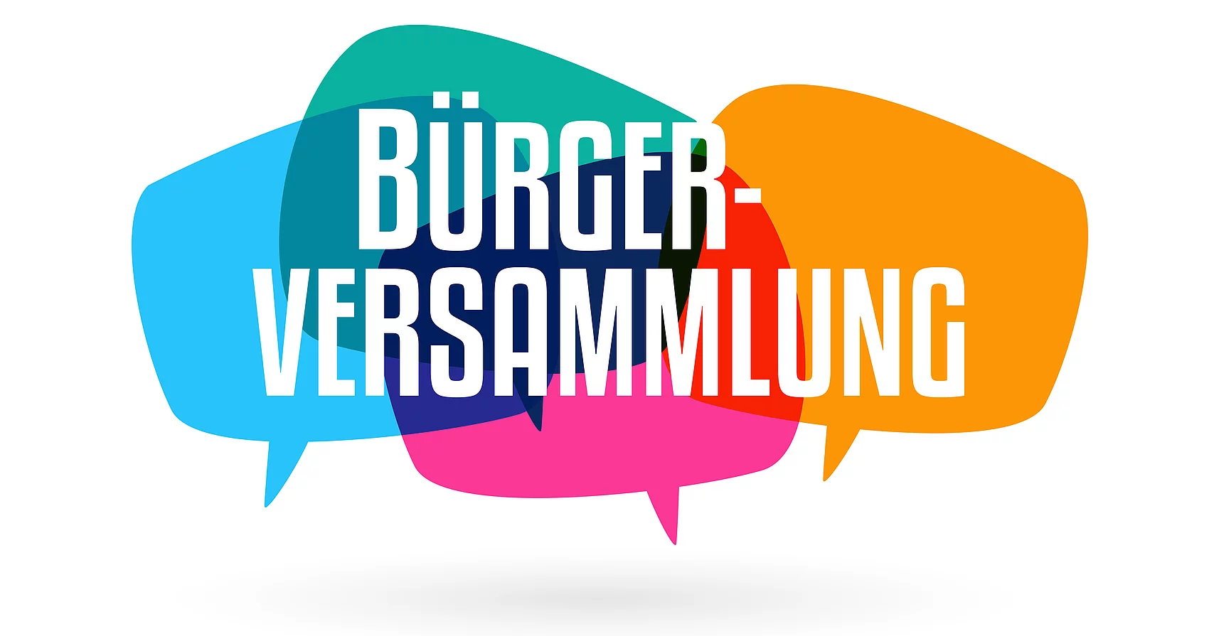 Bürgerversammlung Schriftzug